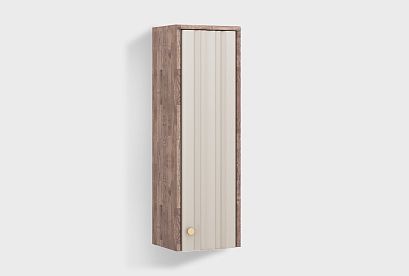 Шкаф настенный "Меридиан" (правый); *А-017.17; к-торфяной дуб, ф-панна котта