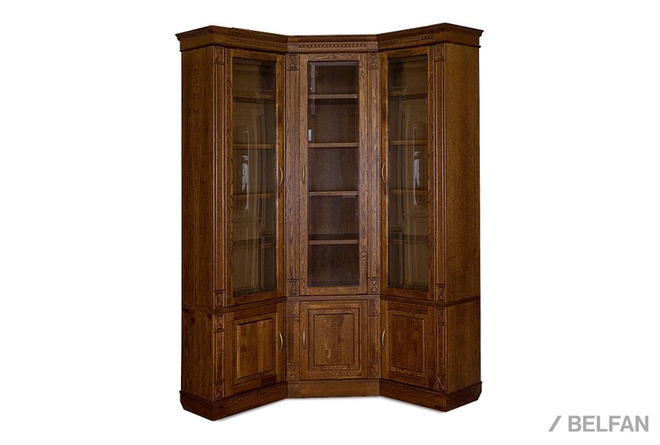 Набор мебели для библиотеки "Верди Люкс 1" массив и шпон дуба 1