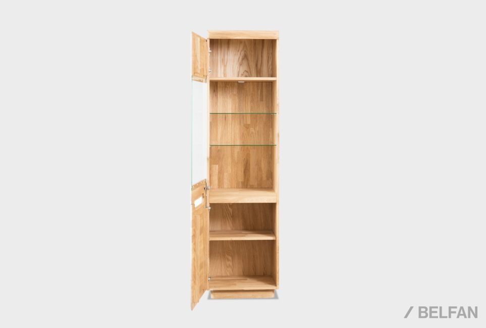 Витрина 1-но дверная "Бремен" (левая) массив дуба 6