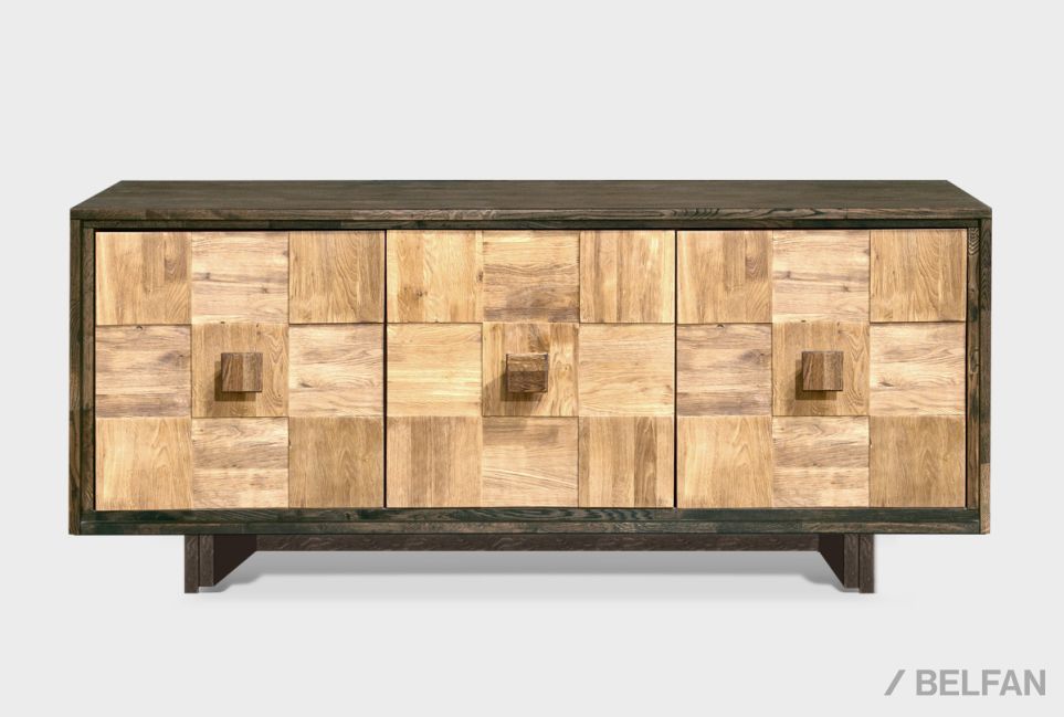 Тумба "Cube Design" 3 массив и шпон дуба 1