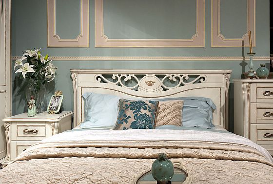 Кровать "Алези" (низкое изножье) массив и шпон дуба 4