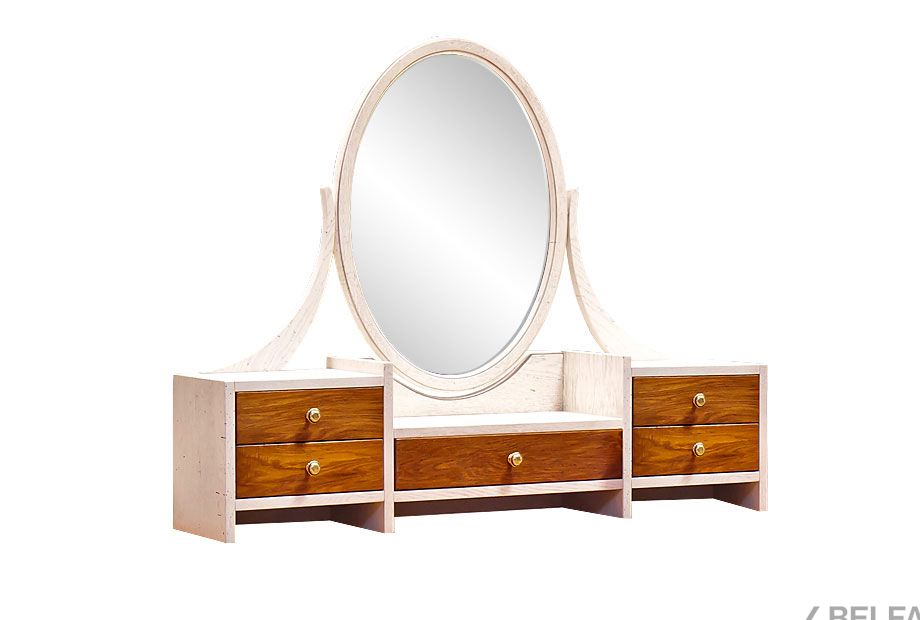 Зеркало для стола туалетного "Шамбор" массив и шпон дуба 1