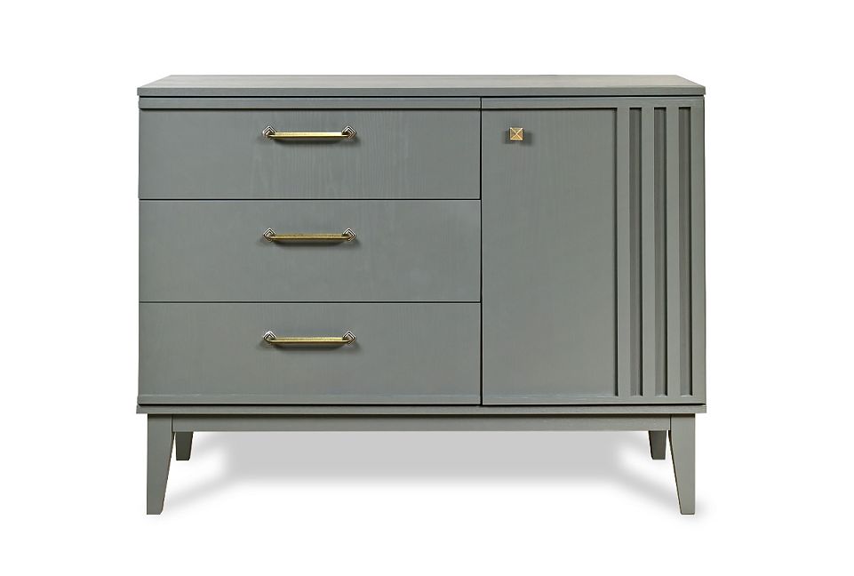 Комод "Чикаго" (3 ящика); платина