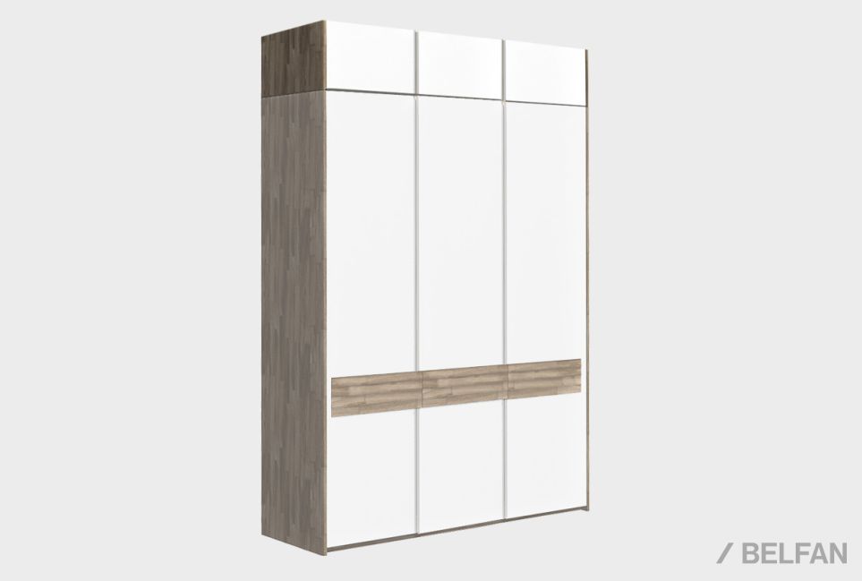 Дополнительная секция для шкафа 3-х дв. "Уоллстрит" массив дуба, МДФ 2