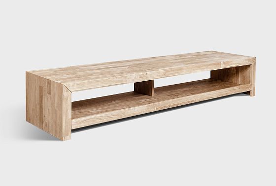 Тумба под ТВ "Арт" 140 (с нишами) массив дуба 5