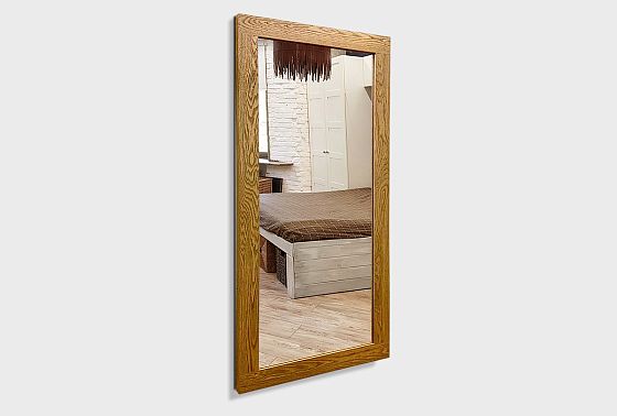 Зеркало настенное "Норд" (вертикальное) массив дуба 3