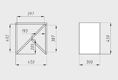 Стол прикроватный "Арт" Д; бейц-масло
