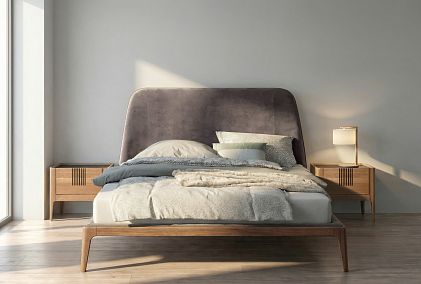 Кровать "Бергамо" (мягкое изголовье)