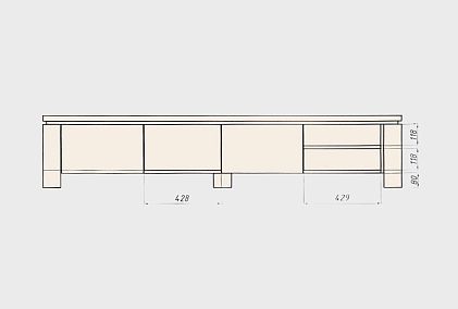 Тумба под ТВ "Берген" В-200