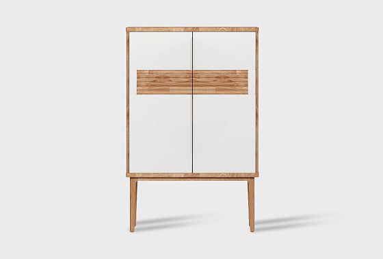 Тумба высокая "Уоллстрит" массив дуба, МДФ 4