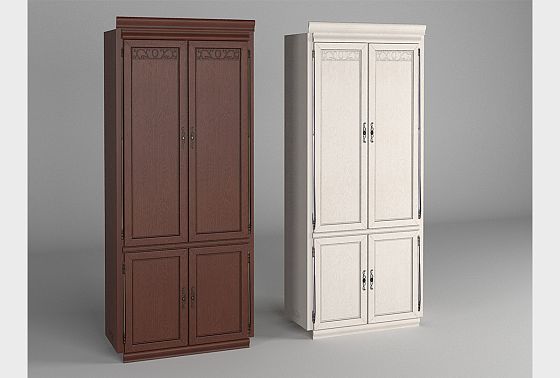 Шкаф 2-х дверный "Тэфи" массив и шпон дуба 2