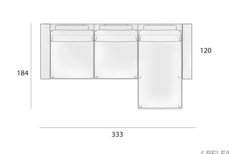 "Лофт" диван с оттоманкой 4