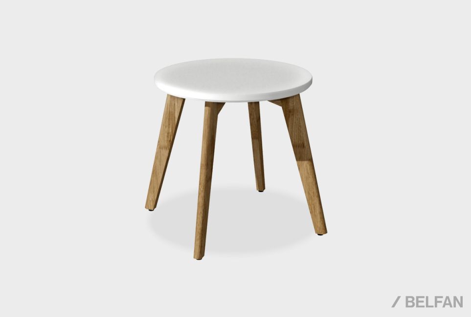 Стол журнальный "Уоллстрит" круглый 263 массив дуба, МДФ 1