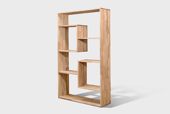 Стеллаж "Арт" (фигурный) массив дуба 4