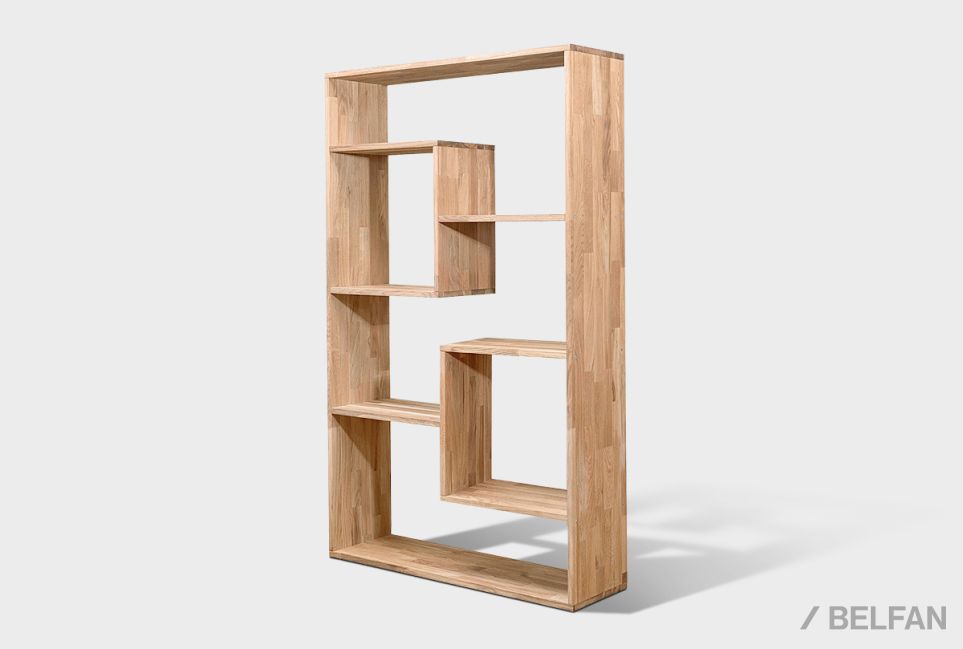 Стеллаж "Арт" (фигурный) массив дуба 1