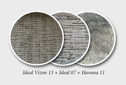 "Ферре" диван 3-х местный; нераскл.; 32; Ideal Vizon 13+Ideal 07+Havana 11 (гр.4/Турция)