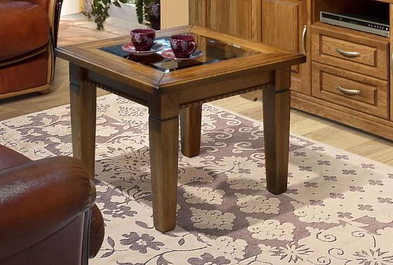 Стол журнальный "Верди Люкс 4" массив и шпон дуба 2