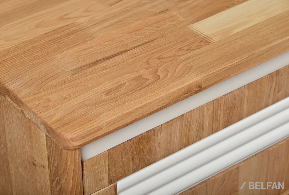 Тумба под ТВ "Уоллстрит" 170 массив дуба, МДФ 3