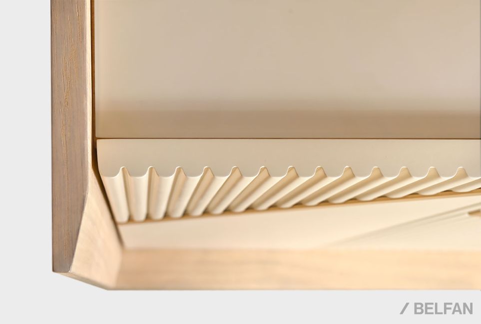 Тумба «Авеню» 3 шпон дуба, МДФ, металл 4