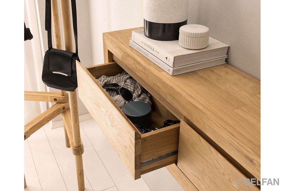 Тумба навесная "Арт" массив дуба 5