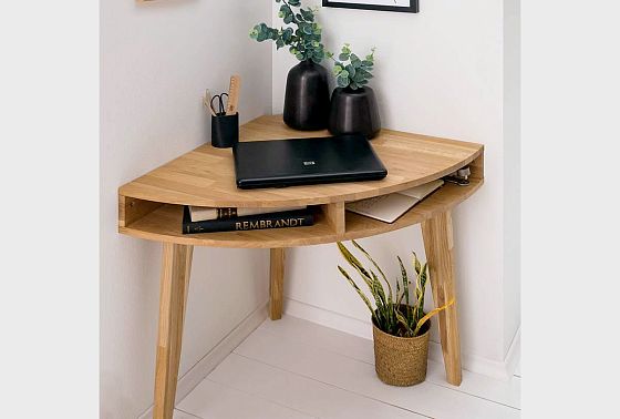 Стол-консоль "Ирвинг" (угловой) массив дуба 5