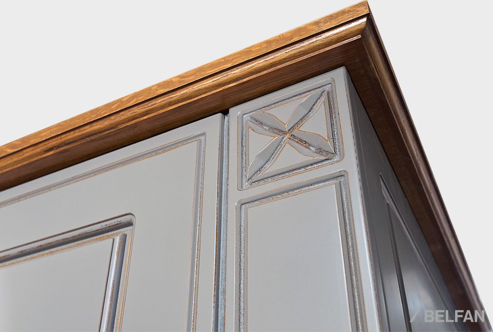 Шкаф-купе 2-х дверный "Бриансон" массив и шпон дуба, МДФ 2