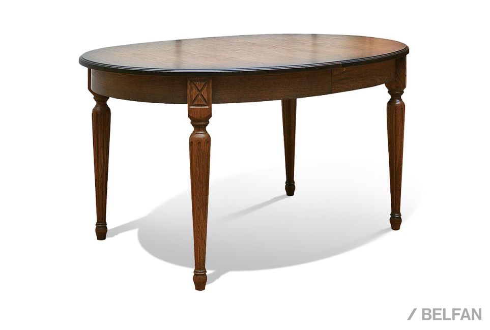 Стол обеденный "Верди Люкс 14" массив и шпон дуба 1