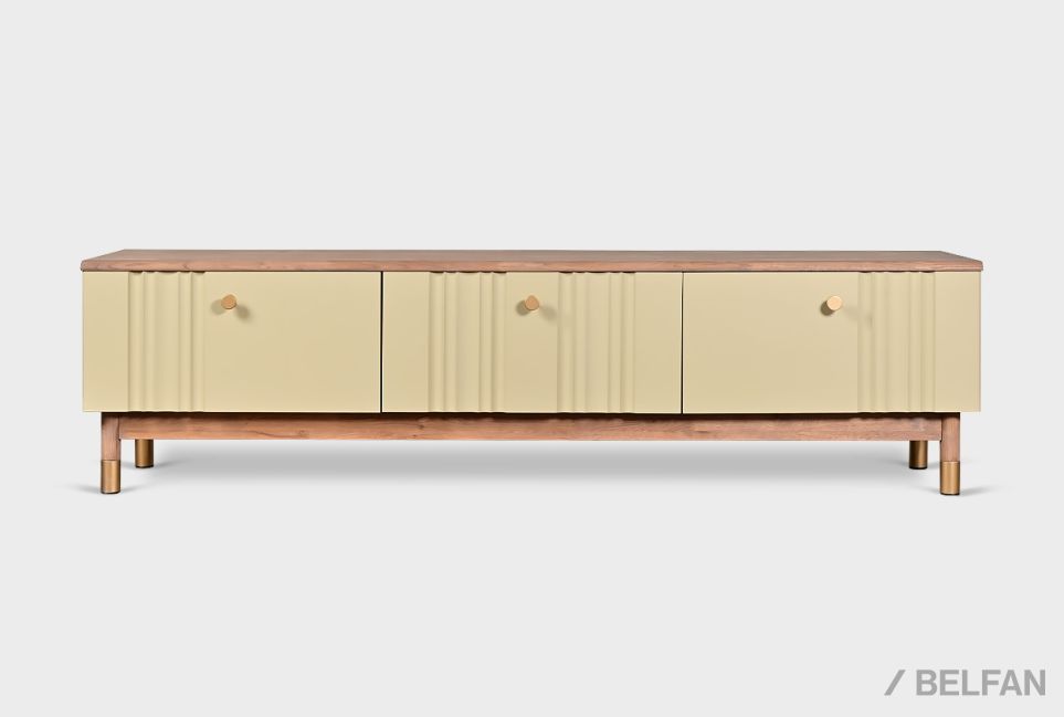 Тумба под ТВ "Меридиан" 180 массив дуба, МДФ 6