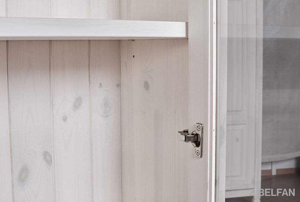 Комплект 2-х дверей к стеллажу "Бостон-1000" (стекло) массив сосны 3