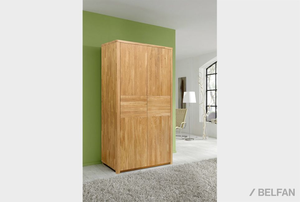 Шкаф для одежды 2-х дверный "Норд" массив дуба 2