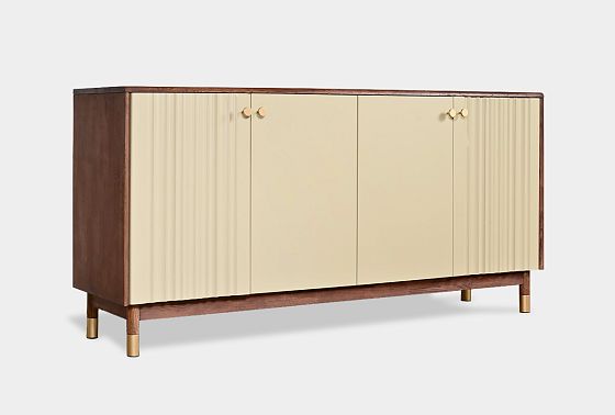 Тумба "Меридиан" 4 (комбинированная) массив дуба, МДФ 2