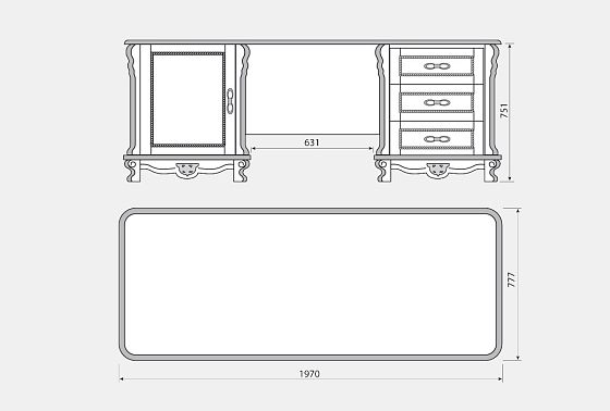 Стол письменный "Алези 2" массив и шпон дуба 5