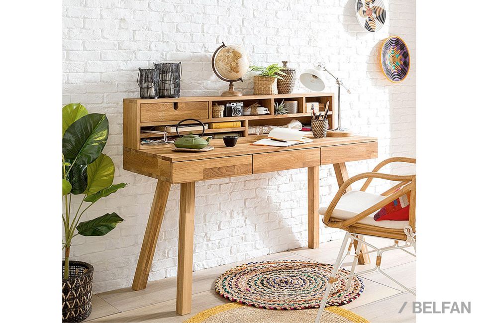 Стол письменный "Берген" Д массив дуба 3