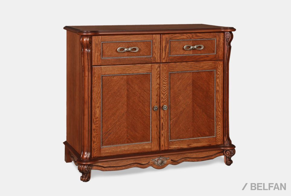 Тумба "Алези 2" массив и шпон дуба 1