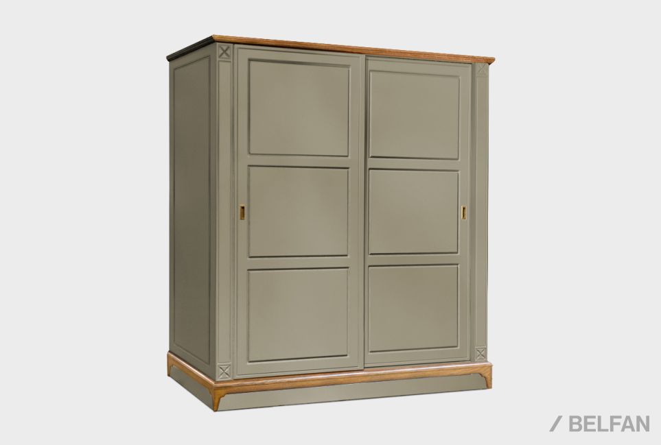 Шкаф-купе 2-х дверный "Бриансон" массив и шпон дуба, МДФ 2