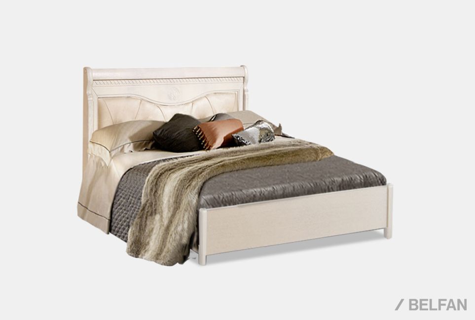 Кровать "Лика" (низкое изножье) массив и шпон дуба 1