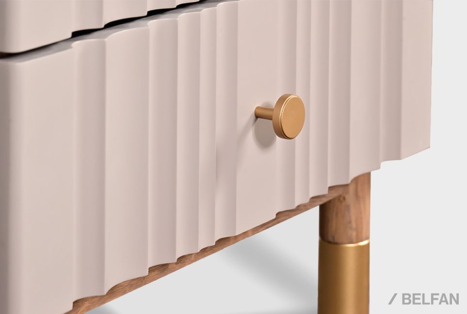 Тумба прикроватная "Меридиан" массив дуба, МДФ 2