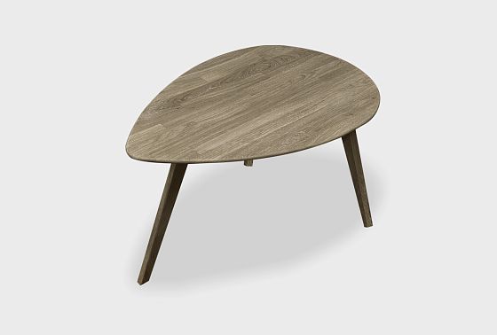 Стол журнальный "Арт" капля 266 массив дуба 3