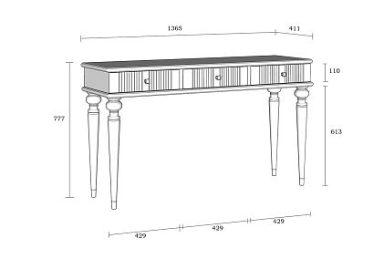 Стол туалетный "Рандеву" 03