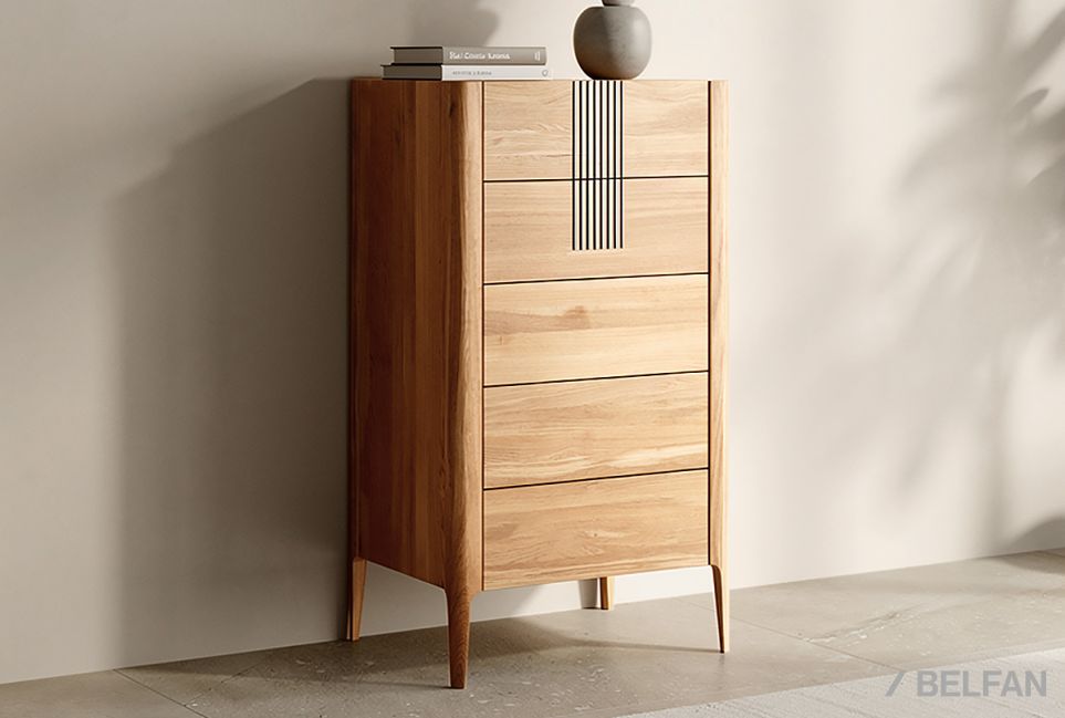 Комод "Бергамо" 5 (высокий) массив дуба 1