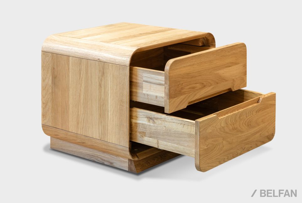 Тумба прикроватная "Монблан" массив дуба 3