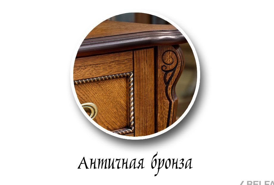 Шкаф с витриной угловой "Алези 10" (правый) массив и шпон дуба 1