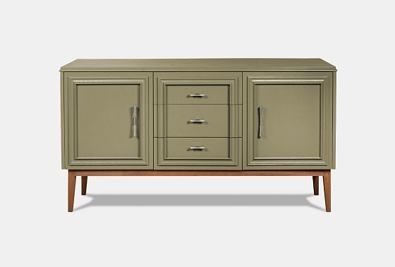 Тумба "Сакраменто" 3 (с ящиками) массив и шпон дуба, МДФ 12