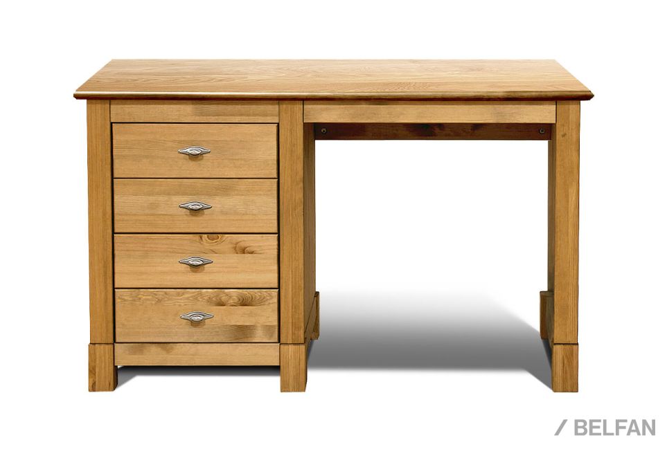 Стол письменный "Рауна" 04 (1 тумба) массив сосны 1