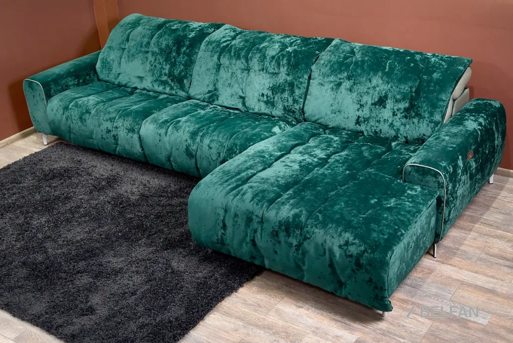ГРЕЙ диван с оттоманкой #1