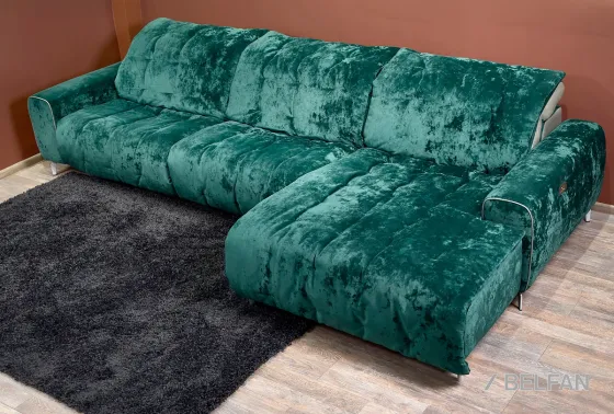 ГРЕЙ диван с оттоманкой #1