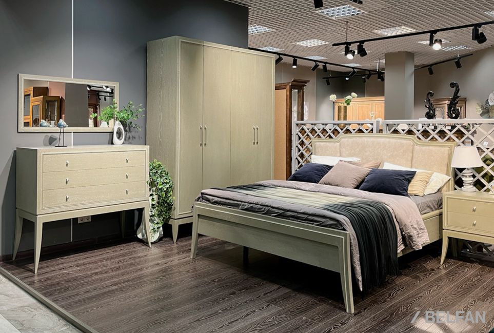 Кровать "Коста" (низкое изножье) массив и шпон дуба 6