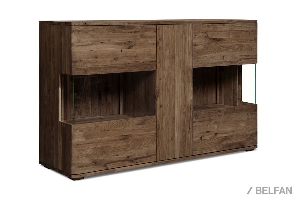 Тумба 3-х секционная "Мидгард" массив дуба 1