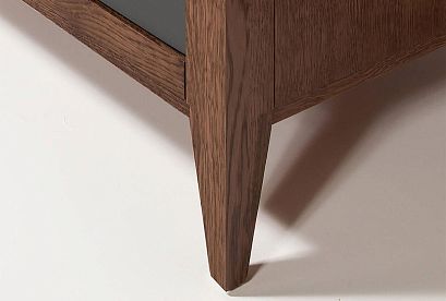 Витрина 1-но дверная «Дакота» (левая); *ГМ 1621Е-01; мадуро, серый оникс