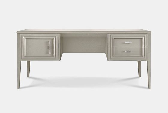 Стол письменный "Сакраменто" (2 тумбы) массив и шпон дуба, МДФ 3